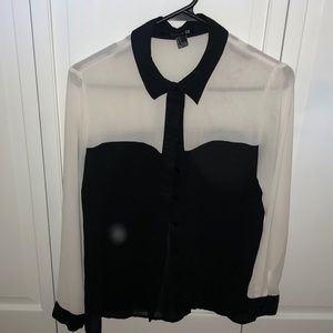 Forever 21 contrast button up
